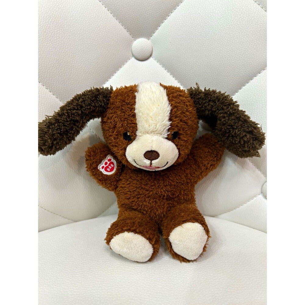 Build-A-Bear Workshop Brown & White Dog Stuffed Animal, Washable, Small, 032288